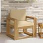 Preview: ARDEBO.de - Outdoor-Sofa Polyester Weiß und Beige