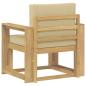 Preview: Outdoor-Sofa Polyester Weiß und Beige