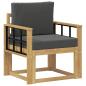 Preview: Outdoor-Sofa Polyester Weiß und Anthrazit