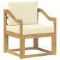 Preview: Outdoor-Sofa Polyester Weiß und Creme
