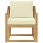 Preview: Outdoor-Sofa Polyester Weiß und Creme