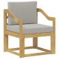 Preview: Outdoor-Sofa Polyester Weiß und Hellgrau
