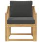 Preview: Outdoor-Sofa Polyester Weiß und Anthrazit