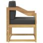 Preview: Outdoor-Sofa Polyester Weiß und Anthrazit