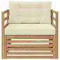 Preview: Outdoor-Sofa Weiß und Creme