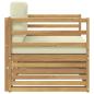Preview: Outdoor-Sofa Weiß und Creme