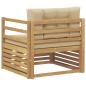 Preview: Outdoor-Sofa Weiß und Beige