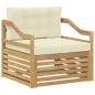 Preview: Outdoor-Sofa Weiß und Creme