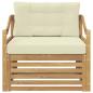 Preview: Outdoor-Sofa Weiß und Creme