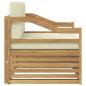 Preview: Outdoor-Sofa Weiß und Creme