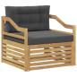 Preview: Outdoor-Sofa Weiß und Anthrazit