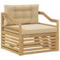 Preview: Outdoor-Sofa Weiß und Beige