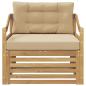 Preview: Outdoor-Sofa Weiß und Beige