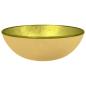Preview: Waschbecken Hartglas 35x12 cm Golden