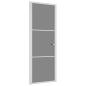 Preview: Innentür 76x201,5 cm Weiß ESG-Glas und Aluminium