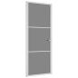 Preview: Innentür 83x201,5 cm Weiß ESG-Glas und Aluminium