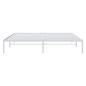 Preview: Bettgestell Metall Weiß 183x213 cm
