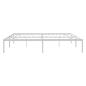 Preview: Bettgestell Metall Weiß 183x213 cm