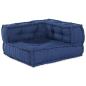 Preview: Modulare Sofagarnitur 3 stk. Stoff Indigo 140 x 70 x 36 cm