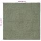 Preview: Bereichsteppiche Olive Grün 120 x 120 cm Jute