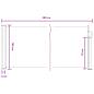Preview: Ausziehbares Seitenmarkise 300 x 100 cm Polyester Rechtwinklig