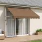 Preview: ARDEBO.de - Manuell einziehbare Markise Beige 100 cm