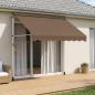Preview: ARDEBO.de - Manuell einziehbare Markise Taupe 200 cm