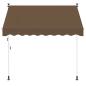 Preview: Manuell einziehbare Markise Taupe 350 cm