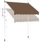 Preview: Manuell einziehbare Markise Taupe 400 cm