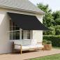 Preview: ARDEBO.de - Markise Schwarz 350 x 150 cm
