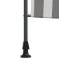 Preview: Outdoor Rollo Anthrazit und Weiß 120 x 270 cm