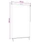 Preview: Rollo Braun 60 x 250 cm Stoff und Aluminium