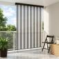 Preview: ARDEBO.de - Rollo Anthrazit und Weiß 100 x 250 cm Stoff und Aluminium