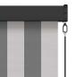 Preview: Rollo Anthrazit und Weiß 120 x 250 cm Stoff und Aluminium