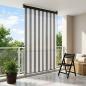 Preview: ARDEBO.de - Rollo Anthrazit und Weiß 160 x 250 cm Stoff und Aluminium