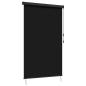 Preview: Rollo Schwarz 180 x 250 cm Stoff und Aluminium