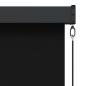 Preview: Rollo Schwarz 180 x 250 cm Stoff und Aluminium