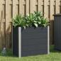 Preview: ARDEBO.de - Hochbeet Schwarz 100 x 50 x 91 cm WPC und Aluminium