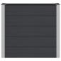 Preview: Hochbeet Schwarz 100 x 50 x 91 cm WPC und Aluminium