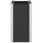 Preview: Hochbeet Schwarz 100 x 50 x 91 cm WPC und Aluminium