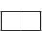 Preview: Hochbeet Schwarz 100 x 50 x 91 cm WPC und Aluminium