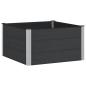 Preview: Hochbeet Schwarz 100 x 100 x 54 cm WPC und Aluminium