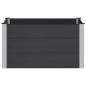 Preview: Hochbeet Schwarz 100 x 100 x 54 cm WPC und Aluminium