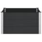 Preview: Hochbeet Schwarz 100 x 100 x 54 cm WPC und Aluminium
