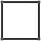 Preview: Hochbeet Schwarz 100 x 100 x 54 cm WPC und Aluminium