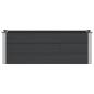 Preview: Hochbeet Schwarz 150 x 50 x 54 cm WPC und Aluminium