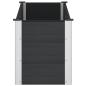 Preview: Hochbeet Schwarz 150 x 50 x 54 cm WPC und Aluminium