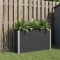 Preview: ARDEBO.de - Hochbeet Schwarz 150 x 50 x 91 cm WPC und Aluminium