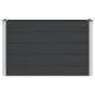 Preview: Hochbeet Schwarz 150 x 50 x 91 cm WPC und Aluminium