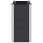 Preview: Hochbeet Schwarz 150 x 50 x 91 cm WPC und Aluminium